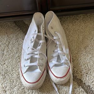 White Hightop Converse